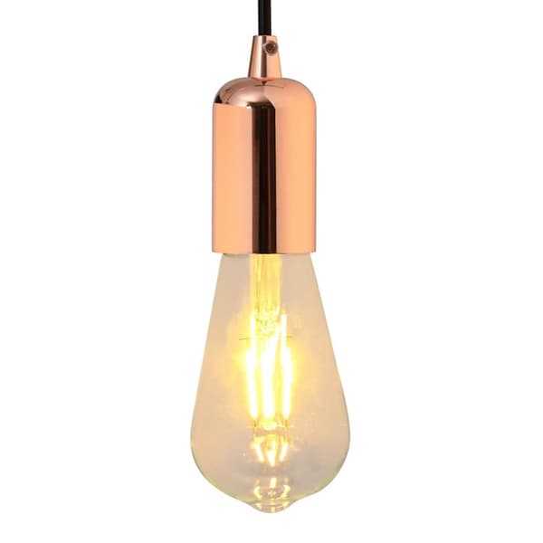 Lamphållare 2 st roséguld E27