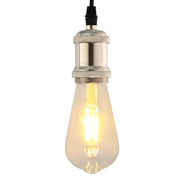 Lamphållare 2 st Satin Nickel E27