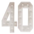Miniatyrbillede 2 af 2: Lysende Tal, KT Board Materiale, Varm LED Lyskilde,HVID