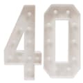 Miniatyrbillede 1 af 2: Lysende Tal, KT Board Materiale, Varm LED Lyskilde,HVID