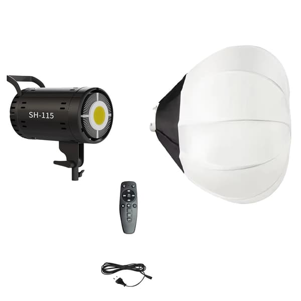 LED-videovalo, 115W softbox, kaukosäädin,115W Pehmeä laatikko