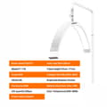 Miniatyrbillede 2 af 2: FOSOTO LED Video Light, 45W Effekt, Justerbar Farvetemperatur 3200-5600K,Hvid Y16
