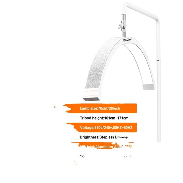 FOSOTO LED Video Light, 45W Effekt, Justerbar Farvetemperatur 3200-5600K,Hvid Y16