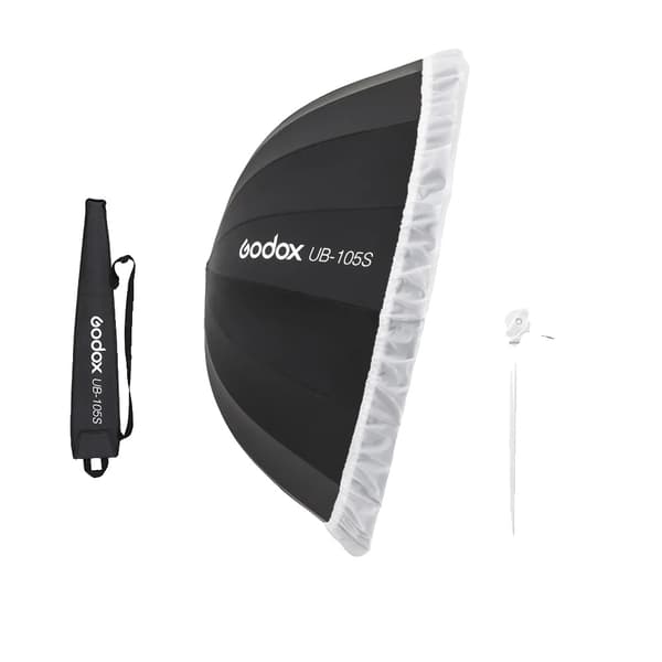 Fotografi Reflekterande Paraply, 105 cm Diameter, Diffuseröverdrag Inkluderat,Kit 2