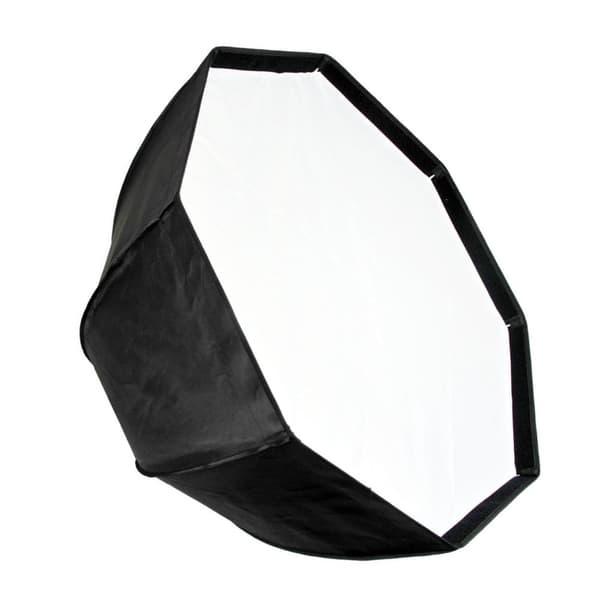 Octagoninen sateenvarjo pehmeä laatikko, 80 cm koko, Bowens-kiinnitys, hunajakennoverkko mukana