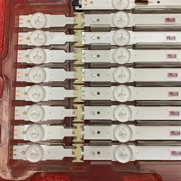 LED-bakgrundsbelysningsremsa, komplett kit med 16 delar, enkel installation, förbättrad visningsupplevelse