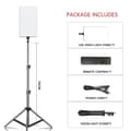 Miniatyrbillede 2 af 2: LED Video Lys Panel, Justerbar Lysstyrke, Bi-Farvet Temperatur,med 150 cm stativ