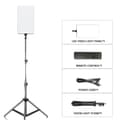 Miniatyrbillede 1 af 2: LED Video Lys Panel, Justerbar Lysstyrke, Bi-Farvet Temperatur,med 150 cm stativ