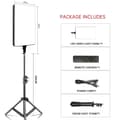Miniatyrbillede 2 af 2: LED Video Lys Panel, Justerbar Lysstyrke, Bi-Farvet Temperatur,med 100 cm stativ