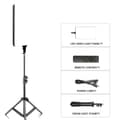 Miniatyrbillede 1 af 2: LED Video Lys Panel, Justerbar Lysstyrke, Bi-Farvet Temperatur,med 100 cm stativ