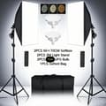 Miniatyrbillede 2 af 2: Fotografi Softbox Belysningskit, 50x70CM Softbox, 2M Lystativ,2stk 70w 3 Farver
