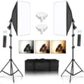 Miniatyrbillede 2 af 2: Studio Kit, Softbox Belysning, Justerbart Stativ,70W