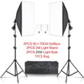 Miniatyrbillede 2 af 2: Studio Kit, Softbox Belysning, Justerbart Stativ,20W Hvid