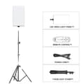 Miniatyrbillede 1 af 2: LED Video Fyldelampe, Justerbar Lysstyrke, Fjernbetjening,Ny 170 cm tripod