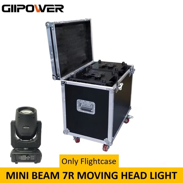 Lentokotelo Mini Beam 230W:lle, tukee DMX512-ohjausta, 14 väri vaihtoehtoa,1 Lentokonesalkku Vain