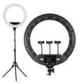 Miniatyrbillede 1 af 2: Ring Light Lampe, størrelse 22 tommer, 100W effekt, Sort