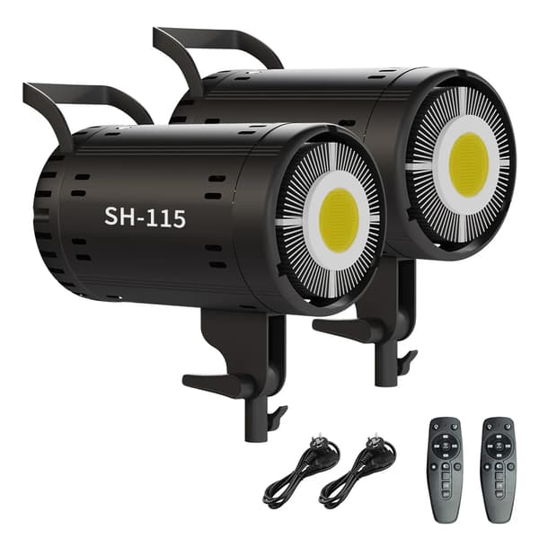 COB Video Light, Bi-color 3200-5600K, Høj lysstyrke 18000LUX, Dæmpbar kontrol,SH-TYD-175-2SH-TYD-175-2