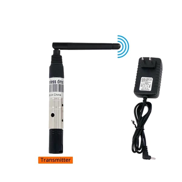 Trådløs DMX512-controller, 2,4G frekvens, 300m rækkevidde, DMX Transmitter, EU-stik