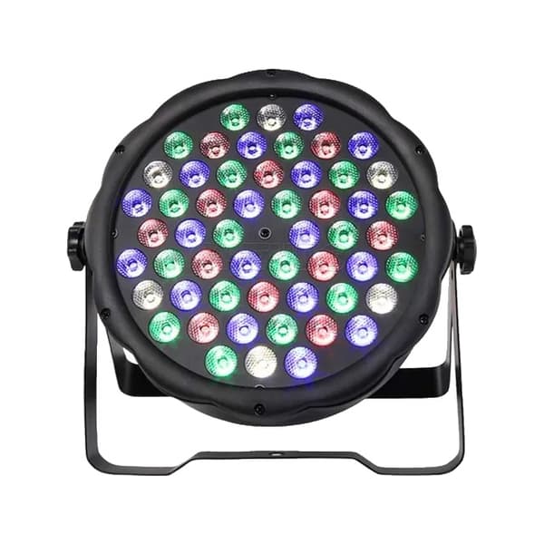 LED Par-ljus, RGBW-färgblandning, DMX512-styrning, 54x3W LED RGBW, EU-Stecker