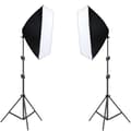 Miniatyrbild 1 av 2: Softbox-belysningskit, 50x70 cm softboxar, justerbara stativ,SH-RGX-02-05