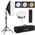 Miniatyrbillede 2 af 2: LED Lyskitt, Fleksibel Softbox, Justerbar Lystativ,EU stik