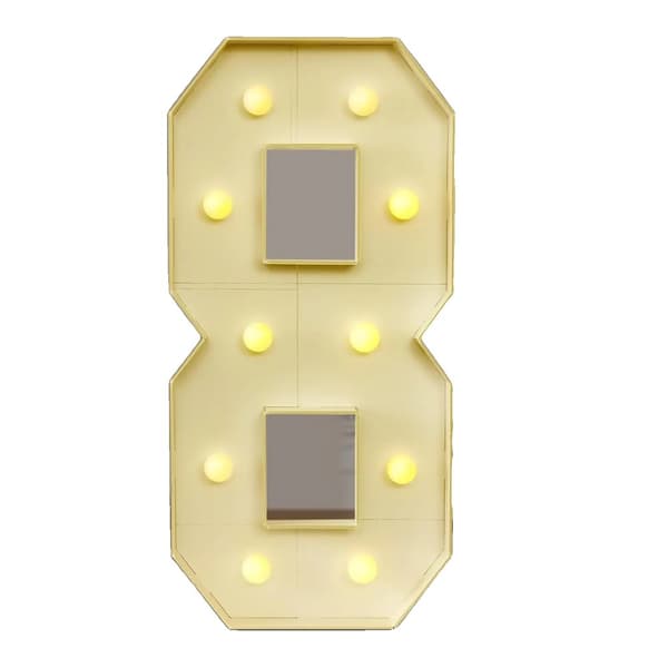 Luminösa siffror, LED-ljuskälla, fristående design,VIT