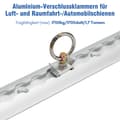Miniatyrbild 6 av 9: 12 Aluminium Airline surrningsbanor Halvcirkelformad borrad surrningsbana Lastsäkring för lastbil