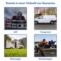 Miniatyrbild 8 av 9: 12 Aluminium Airline surrningsbanor Halvcirkelformad borrad surrningsbana Lastsäkring för lastbil