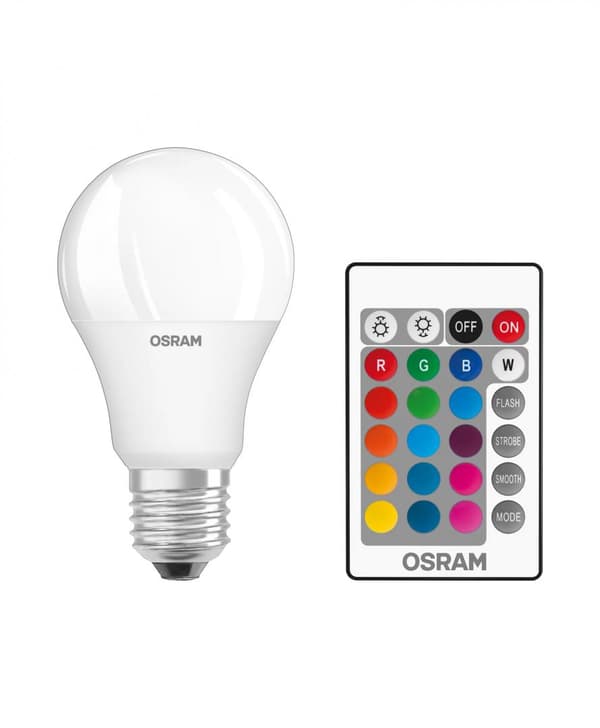 Set 2 BEC smart LED Osram, soclu E27, putere 9 W, forma clasic, lumina multicolora, alimentare 220 - 240 V, "000004058075430891" (timbru verde 0.9 lei