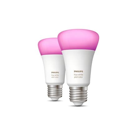 Philips Hue WCA 6,5W A60 E27 2pcs pack | Philips Hue | Hue WCA 6.5W A60 E27, 2pcs pack | E27 | 6.5 W | RGBW 2000-6500K | Bluetooth and Zigbee