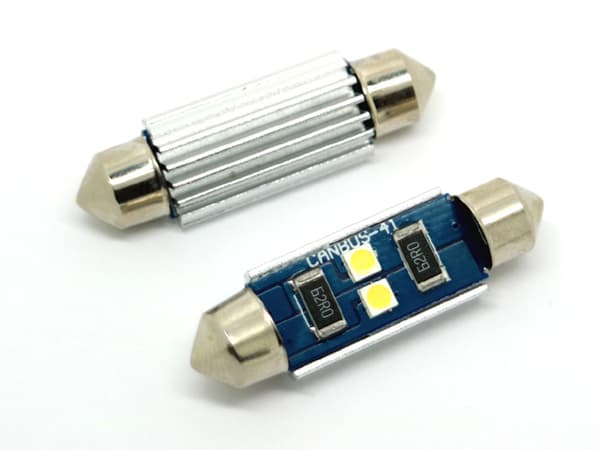 Canbus C5W 41mm 42mm spollampa  Led 3030SMD 6000K 2-pack festoon