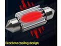 Miniatyrbild 7 av 7: Canbus C5W 41mm 42mm spollampa  Led 3030SMD 6000K 2-pack festoon