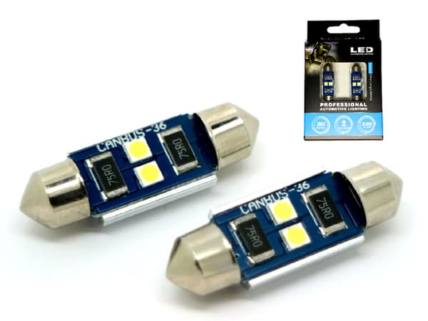 Canbus C5W 36mm spollampa led 6000K 36 mm 2-pack festoon