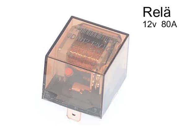 80A relä 12v för inkoppling av tex extraljus xenon eller ledramp