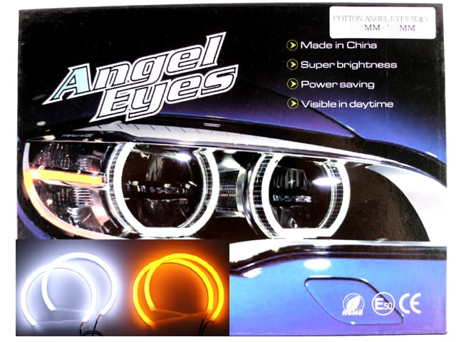 Angeleyes BMW E36 E38 E39 E46 8000k Cotton led med gul blinkers