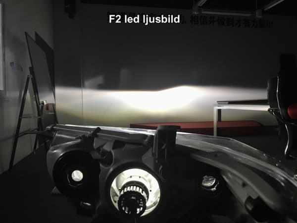 H4 led 3600 lumen F2 36w halvljus / helljus 6000k 1-pack