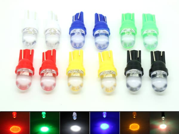 T10 w5w Led med 1st Flux-led 12000k chip 12v DC  2-pack