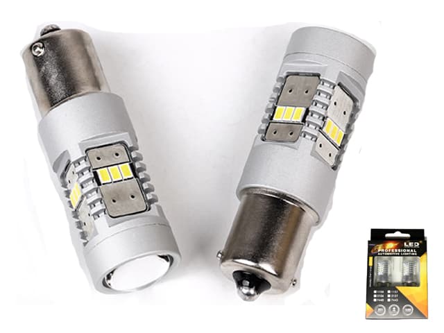 Ba15s Canbus p21w 1156 Led m. 14st 3020smd backljus 2-pack