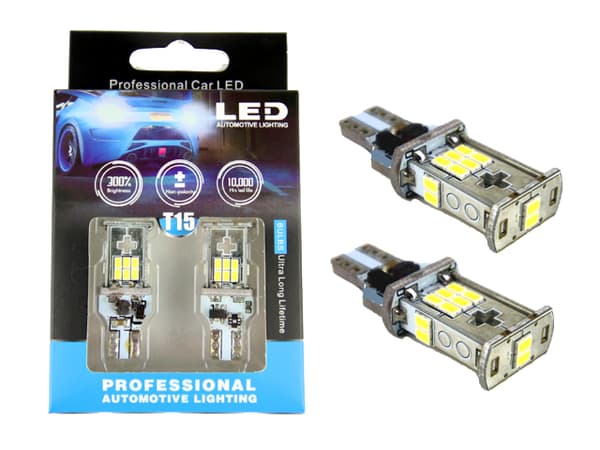 T15 W16W 921 912 906 backljus Led m 18st 3020smd chip 6000K 2st
