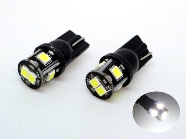 T10 w5w 24v Led med 6st 2835SMD 6000k chip 24 volt 2-pack