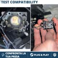 Miniatyrbild 2 av 3: Lamphållare för Volvo Mondeo Peugeot Citroen Led konvertering H7