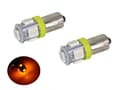 Miniatyrbild 1 av 2: BA9S Led med 5st SMD5050 chip 2-pack T4W styling