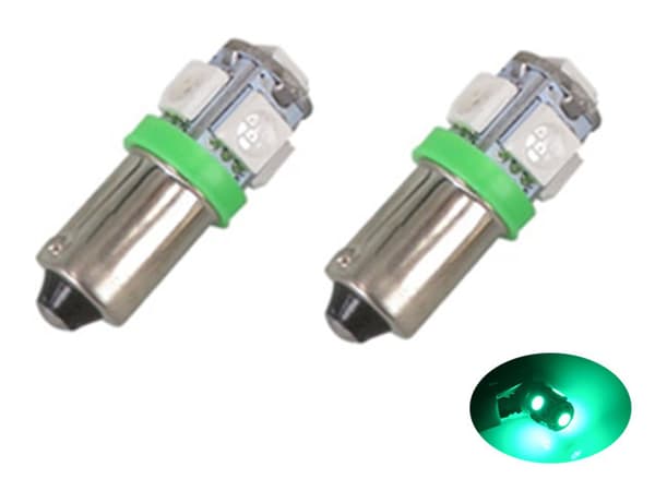BA9S Led med 5st SMD5050 chip 2-pack T4W styling