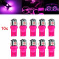 Miniatyrbild 1 av 4: T10 w5w Pink / Rosa Led med 5st 5050SMD chip 12v DC  10-pack