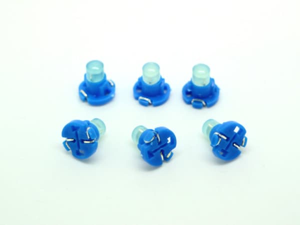 T4.2 T4 Neo Wedge 6-pack led lampor instrument belysning Blåa 6-pack