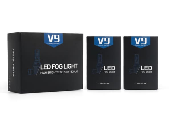 H8 H11 V9 PRO 1500 lumen dimljus led lampor  2-pack 12v led
