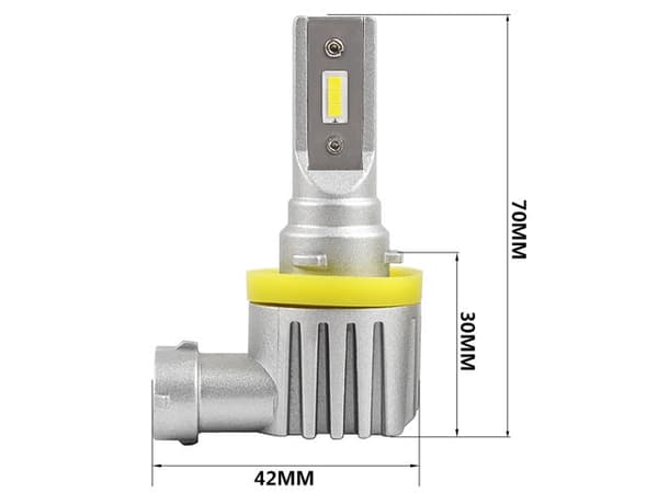 H8 H11 V9 PRO 1500 lumen dimljus led lampor  2-pack 12v led