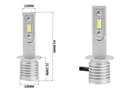 Miniatyrbild 4 av 5: H1 PRO 1500 lumen dimljus led lampor  2-pack 12v led
