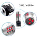 Miniatyrbild 2 av 6: T20 7443 w21/5w Röd Led med 24st 3030smd  2-pack