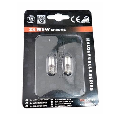 T10 W5W WY5W W2,1x9,5d Krom blinkers lampa 5w halogen diadem